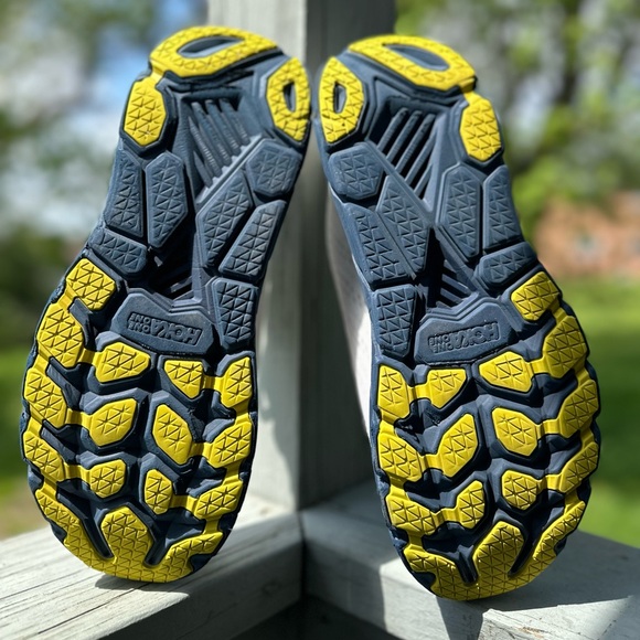 HOKA Men’s Clifton 7 size 12 White Navy Comfort Sneaker Running Trainers - Picture 7 of 14